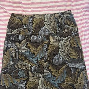 Marc By Marc Jacobs Leaf Print Pencil Skirt